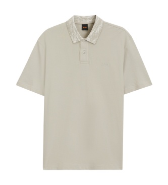 BOSS Polo BalticCollar bege claro