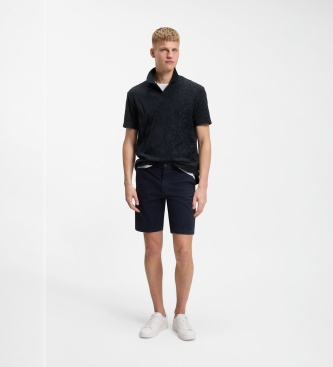BOSS Polo Flower marinho