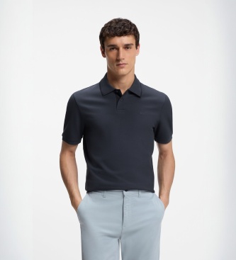 BOSS Pulover Polo Phoenix mornarsko moder