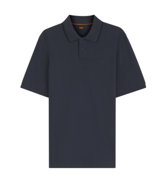 BOSS Pulover Polo Phoenix mornarsko moder