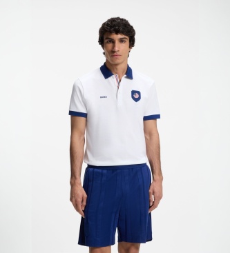 BOSS Polo Paddy branco sujo