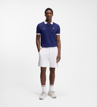 BOSS Polo Paddy azul médio