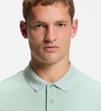 BOSS Koszulka polo GOC Chip Paddy turkusowa