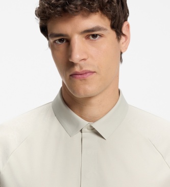 BOSS Polo Paddytech bege claro