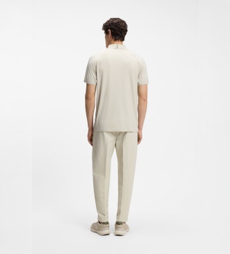 BOSS Polo Paddytech bege claro