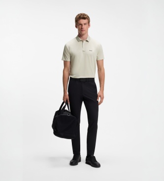 BOSS Polo Paddytech bege claro