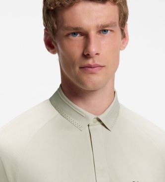 BOSS Polo Paddytech bege claro