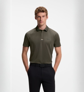 BOSS Polo Paddytech verde