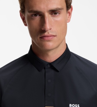 BOSS Polo Paddytech marinho