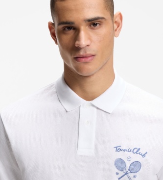 BOSS Polo Member Mesh branco