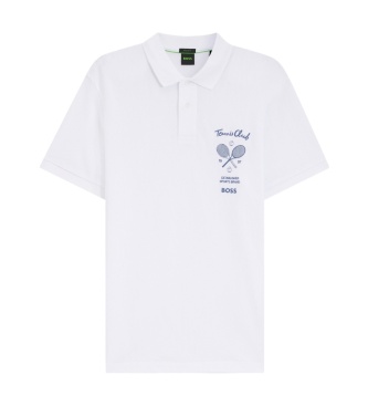 BOSS Polo Member Mesh branco