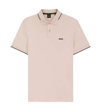 BOSS Polo Paule laranja pastel