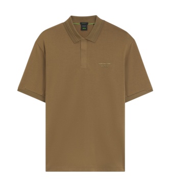 BOSS Polo Marca marrom