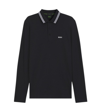 BOSS Polo manga longa marinho