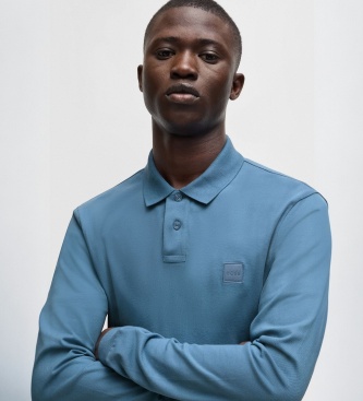 BOSS Polo Passerby azul