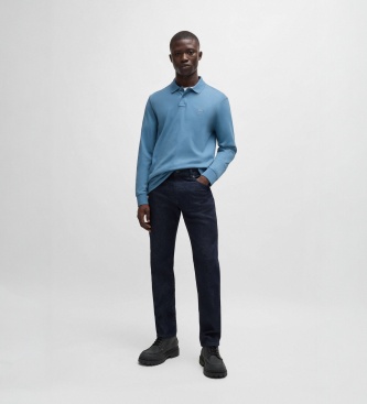 BOSS Polo Passerby azul