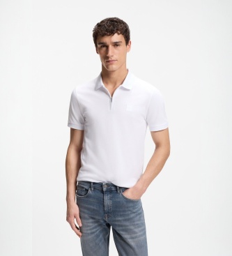 BOSS Polo Passerzip branco