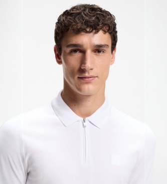 BOSS Polo Passerzip branco