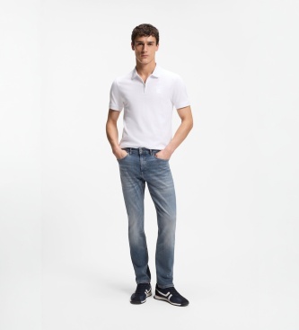 BOSS Polo Passerzip branco