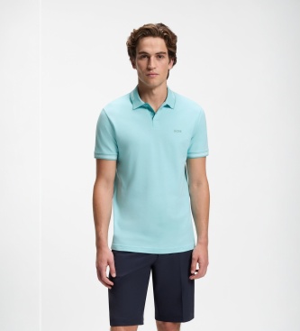 BOSS Polo Paul lichtblauw