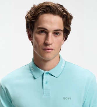 BOSS Polo Paul lichtblauw
