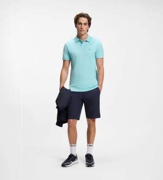 BOSS Polo Paul lichtblauw
