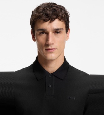 BOSS Czarne polo Phoenix
