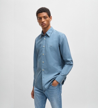 BOSS Camisa Relegant Azul