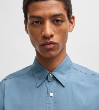 BOSS Camisa Relegant Azul