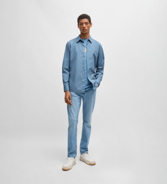 BOSS Camisa Relegant Azul