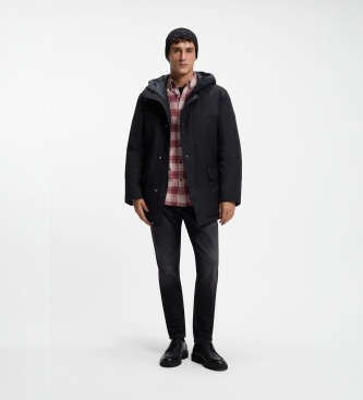 BOSS Camisa Rickert de quadros vermelha