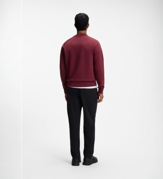 BOSS Salbo sweatshirt granatrød