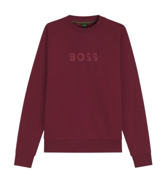 BOSS Salbo sweatshirt granatrød