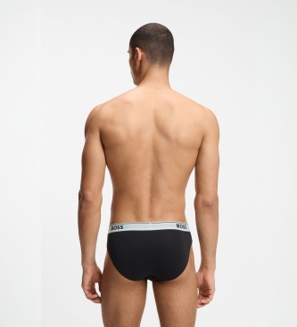BOSS Lot de 3 slips Power noir