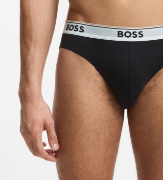BOSS Lot de 3 slips Power noir