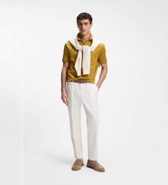 BOSS Mockasiner i mockaläder Sienne, beige