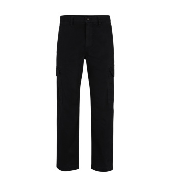 BOSS Calça cargo Sisla preta