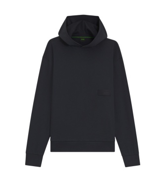 BOSS Bluza z kapturem w kolorze granatowym