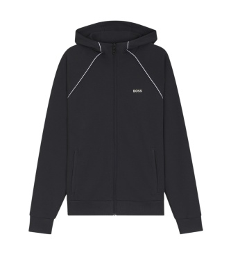 BOSS Felpa con cappuccio blu navy