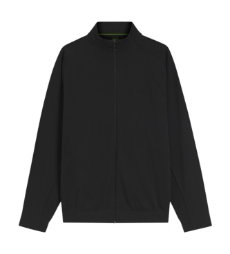 BOSS Sweat à capuche zippé Network noir