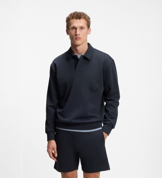 BOSS Gola Polo marinho