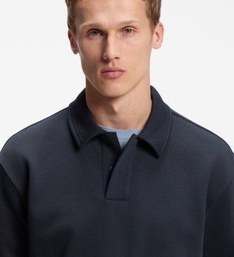 BOSS Gola Polo marinho