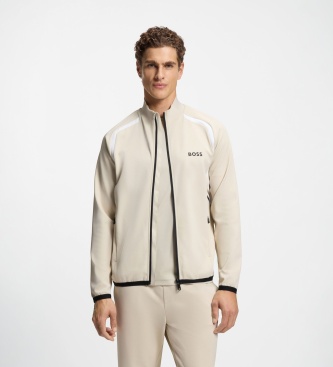 BOSS Chaqueta deportiva Spin beige claro