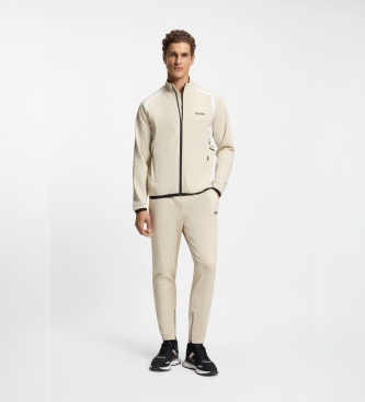 BOSS Chaqueta deportiva Spin beige claro