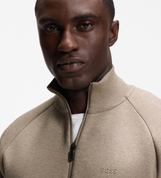 BOSS Sweatshirt Sweat lichtbruin