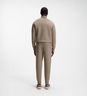 BOSS Sweatshirt Sweat lichtbruin