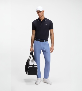 BOSS Calça Commuter Slim azul claro