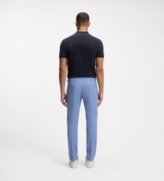 BOSS Calça Commuter Slim azul claro