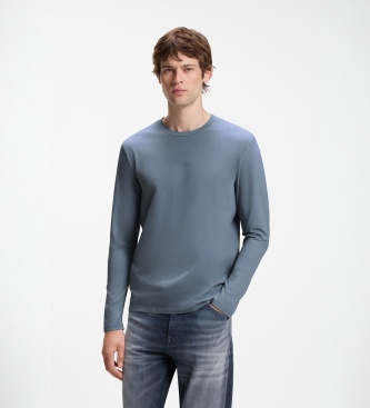 BOSS T-shirt à manches longues TChark bleu moyen