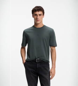 BOSS Chemise unie verte